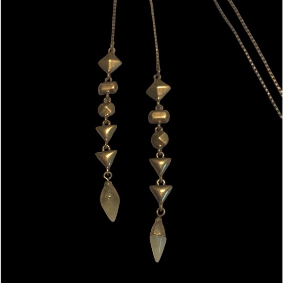 Stella & Dot Necklace Adjustable Soft Gold Tone Double Strand - Picture 3 of 5